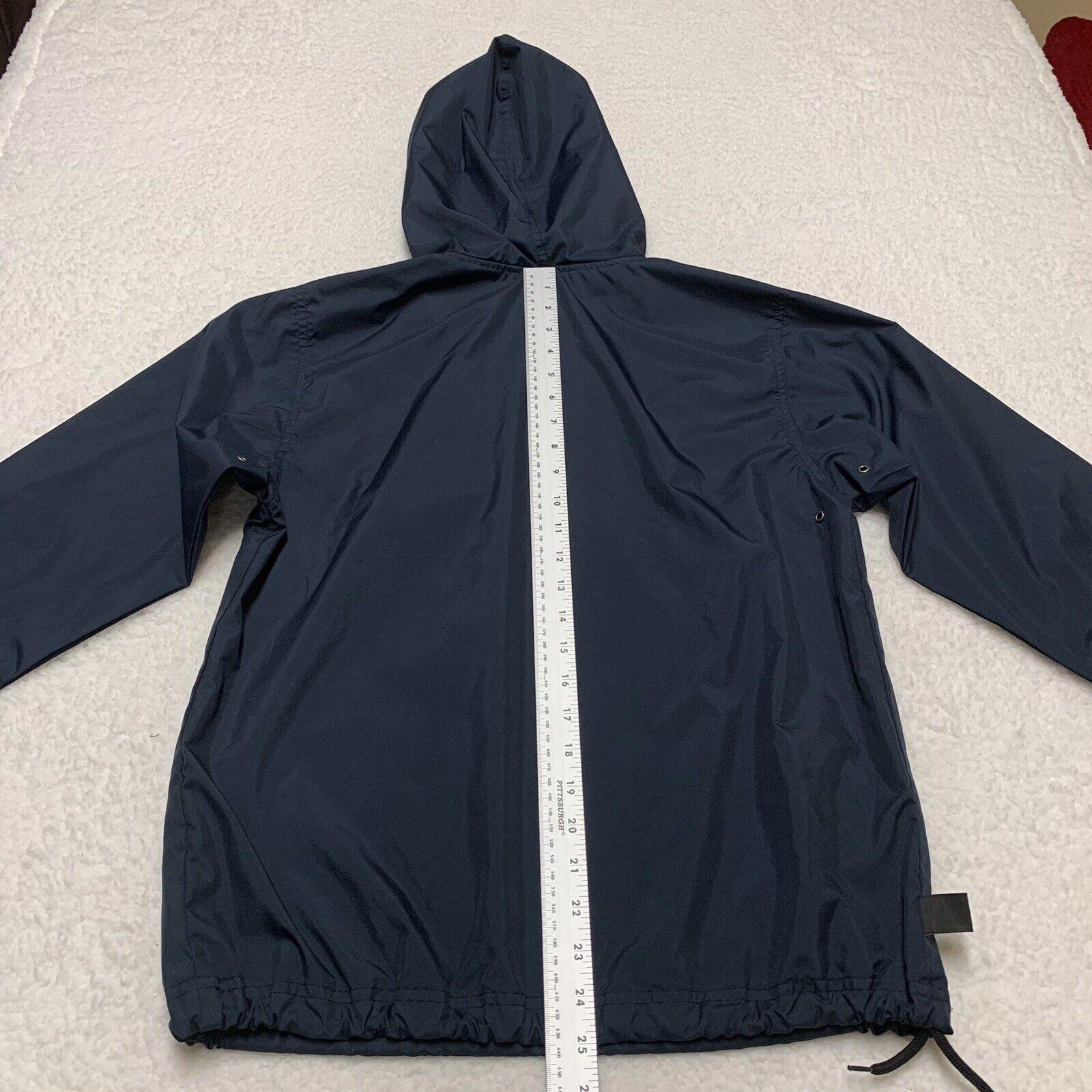 Charles River Pack-N-Go Pullon Rain Jacket Windbreaker Youth L 14-16 Navy