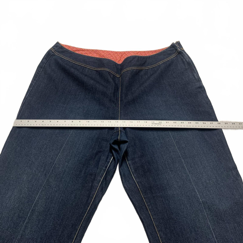 Sigrid Olsen Women's Sz 20 W Denim Jeans  Wide-Leg 44 x 30