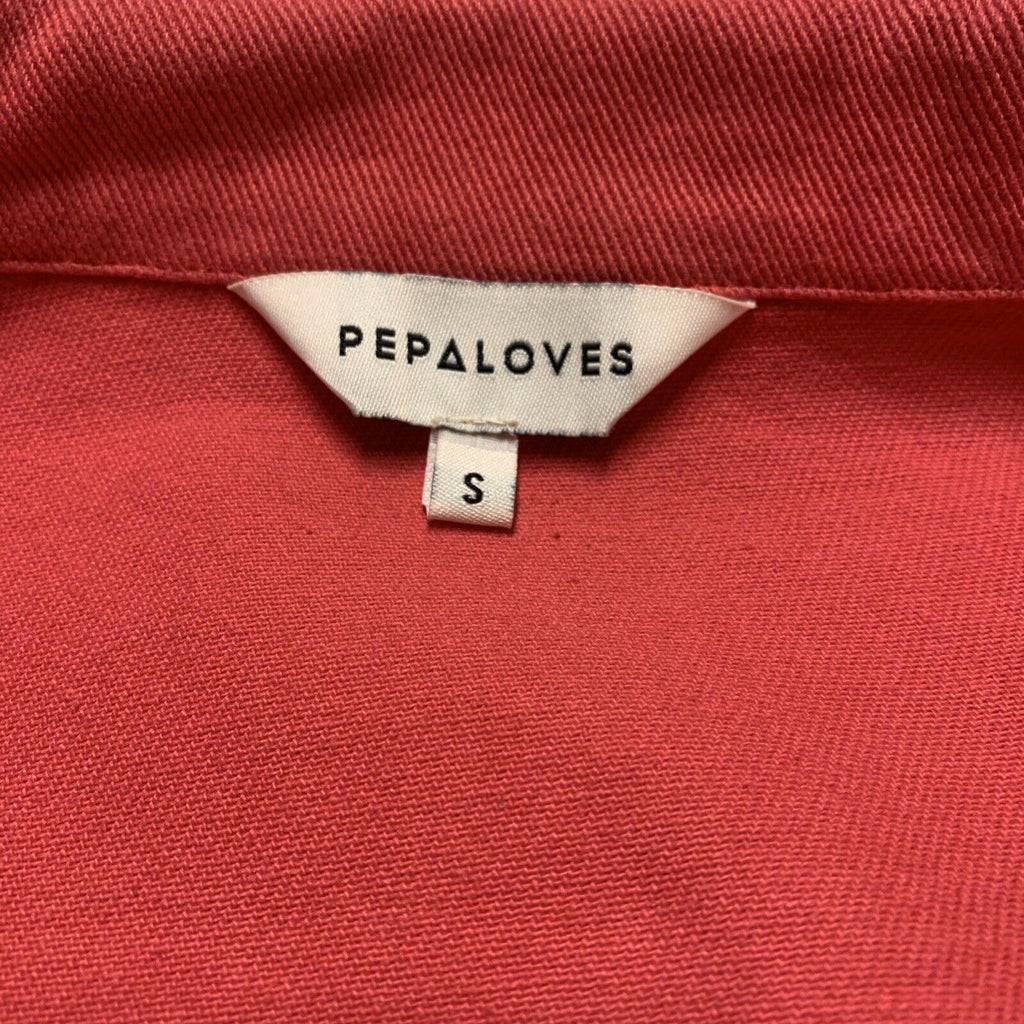 Anthropologie Pepaloves Women’s Small Cranberry Jean Jacket