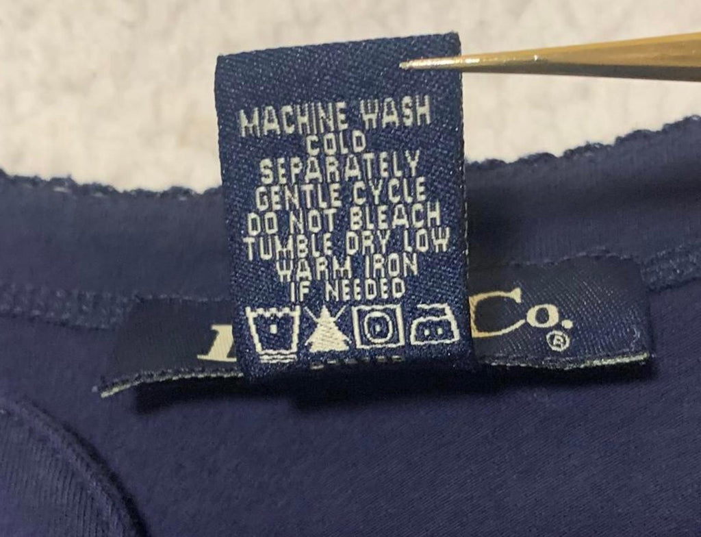 Denim & Company Navy Blue Women's Blouse Size 3X Embroidered Details
