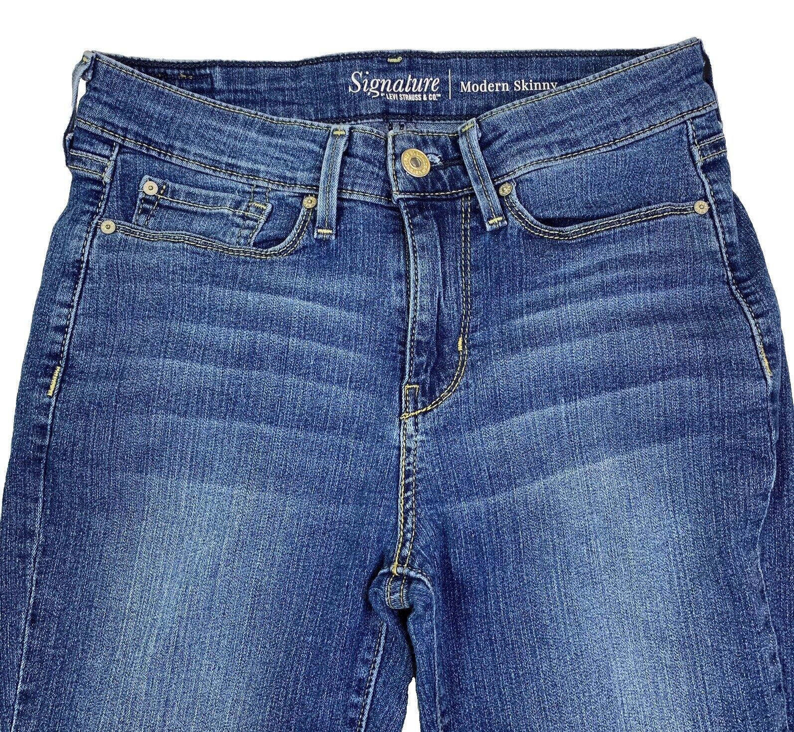 Levi Strauss Signature Jeans Girls' Blue Sz 4 M W27 L30