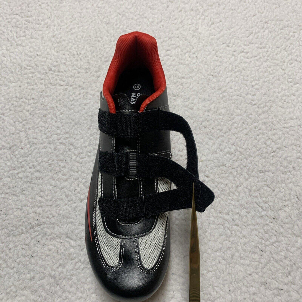 Outdoor Master Unisex Women’s Size 13 Men’s 11 Black Red Gray Cycling Shoes