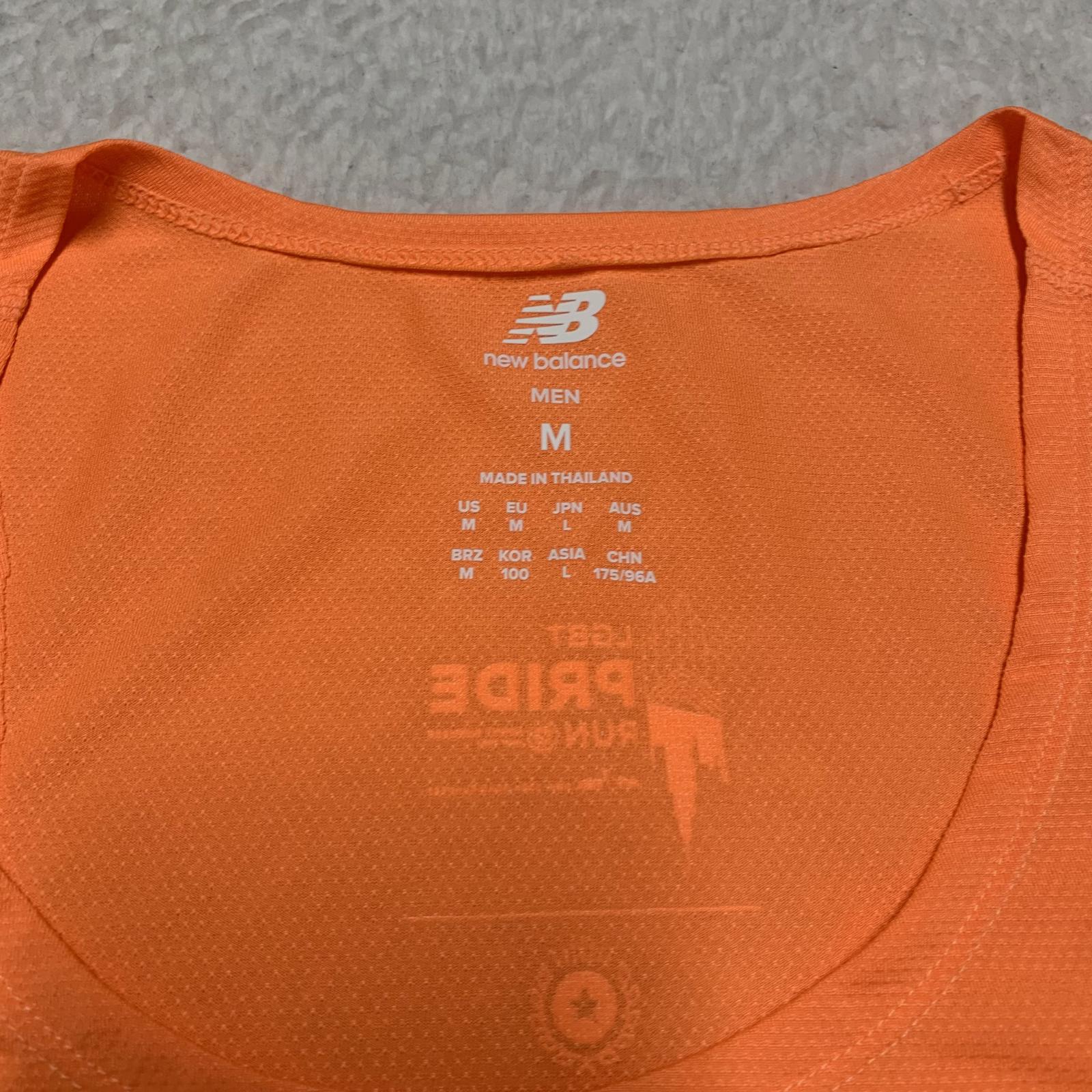 New Balance Men's Medium Orange LGBT Pride Run Tank Top NY 2024