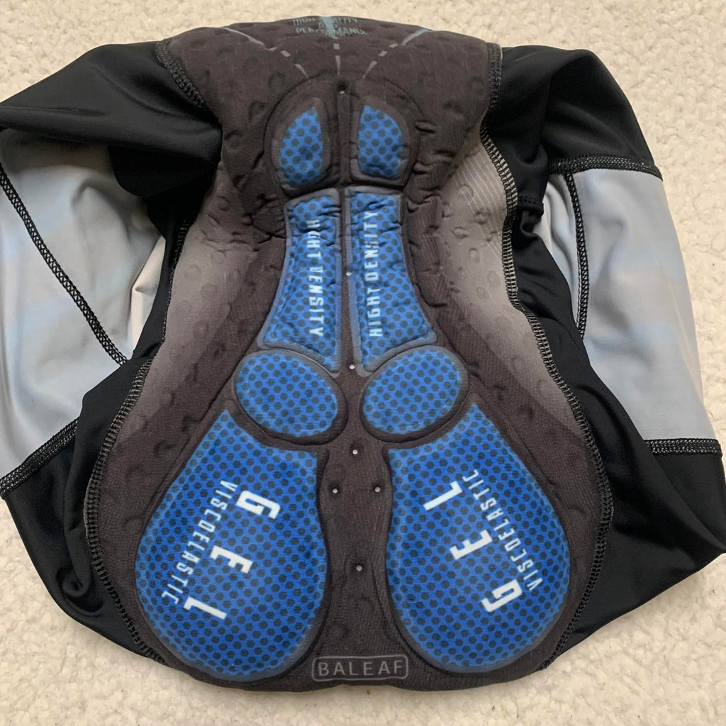 BALEAF Men's Size Large Blue Black Padded Cycling Shorts