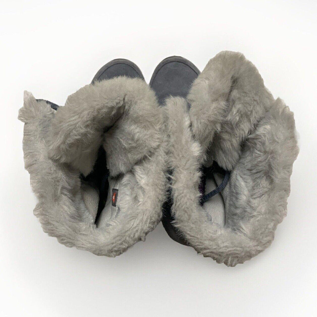 The North Face Women’s Sz 10 Gray Suede Faux Fur Prima Loft Winter Boots