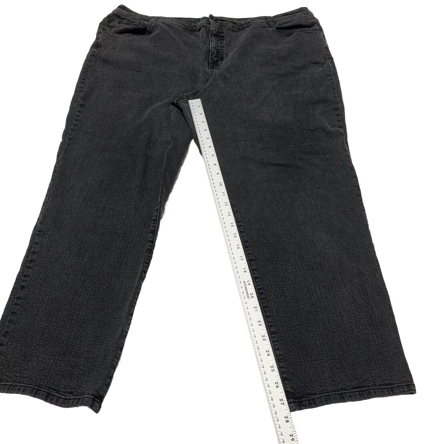 Style & Co Women’s Size 24W Gray Slim Leg High Rise Tummy Control Jeans