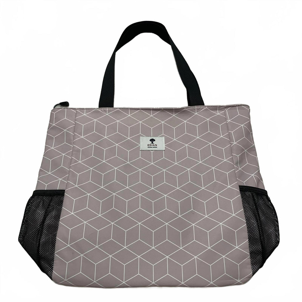 Esván Women's Utility Tote Shoulder Bag Floral Lilac