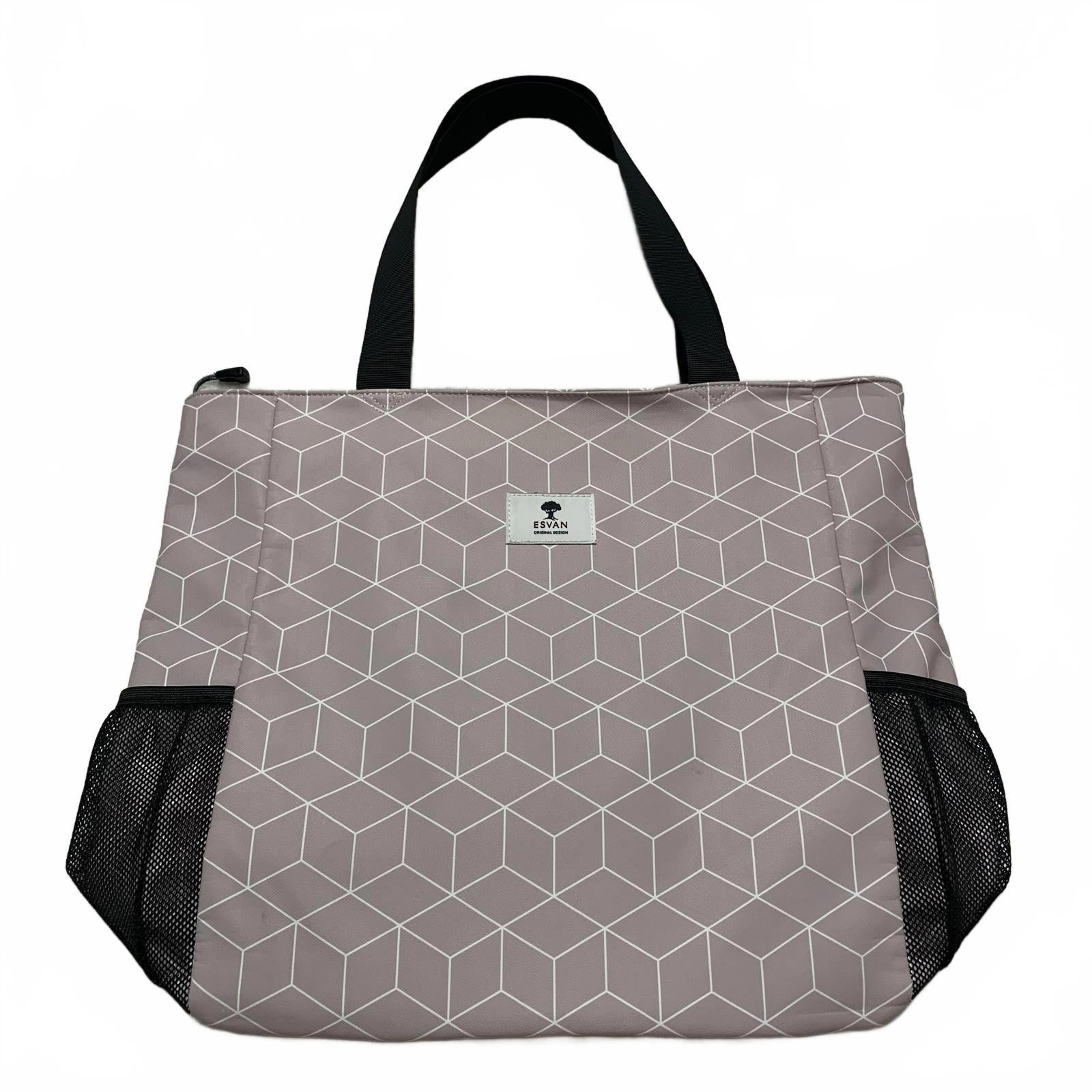 Esván Women's Utility Tote Shoulder Bag Floral Lilac