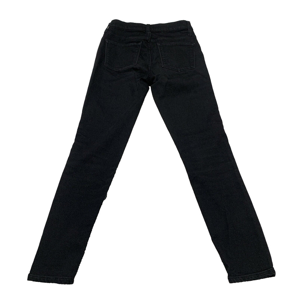 J.Crew Women Size 27 High Rise Skinny Jeans Black  Stretch