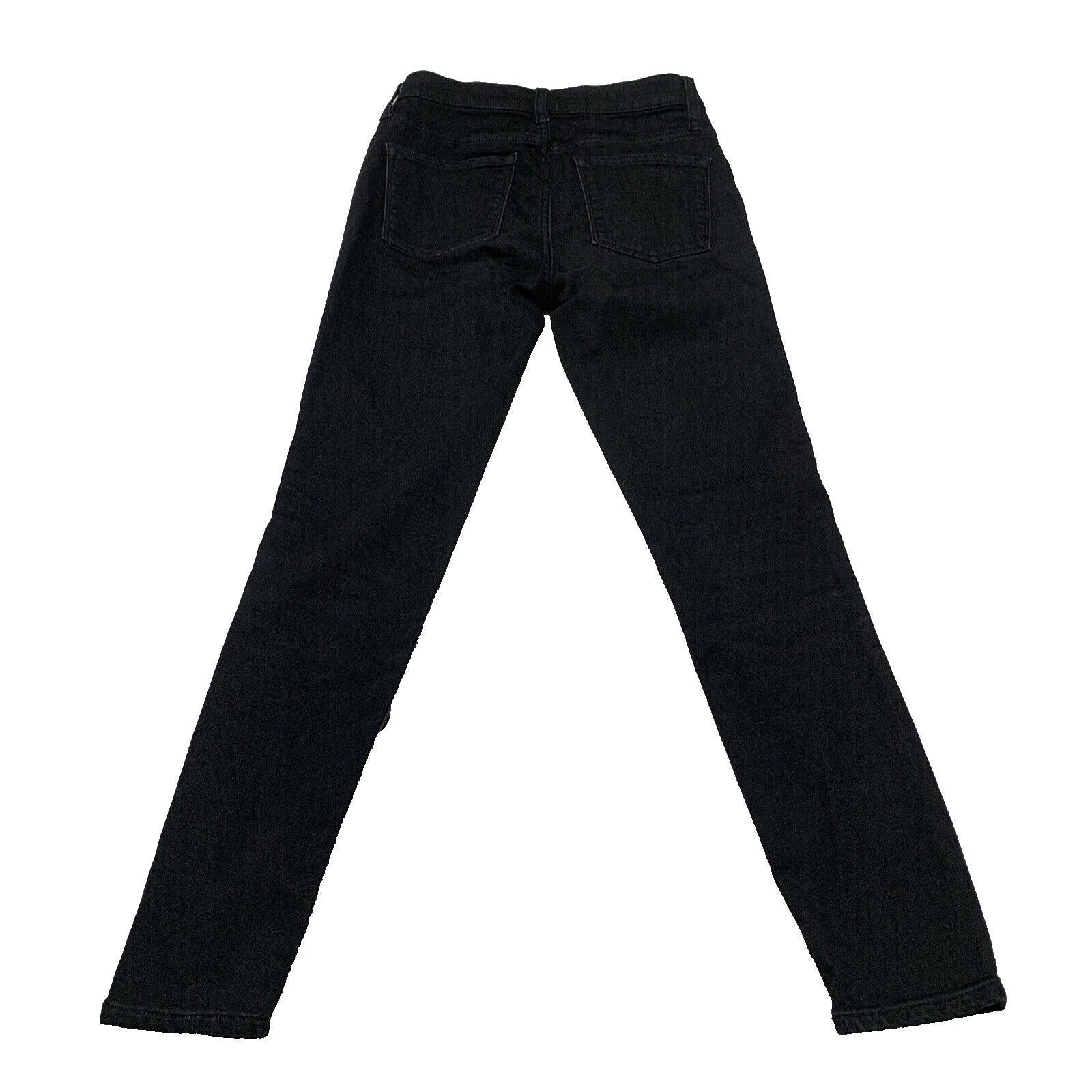 J.Crew Women Size 27 High Rise Skinny Jeans Black  Stretch