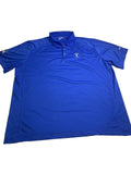 Nike Golf Shirt Men's XXL M Blue Short Sleeve Polo Dri-Fit
