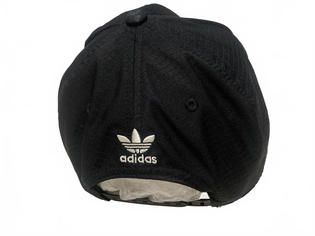 Adidas Mens OSFA Black Baseball Cap Logo Patch