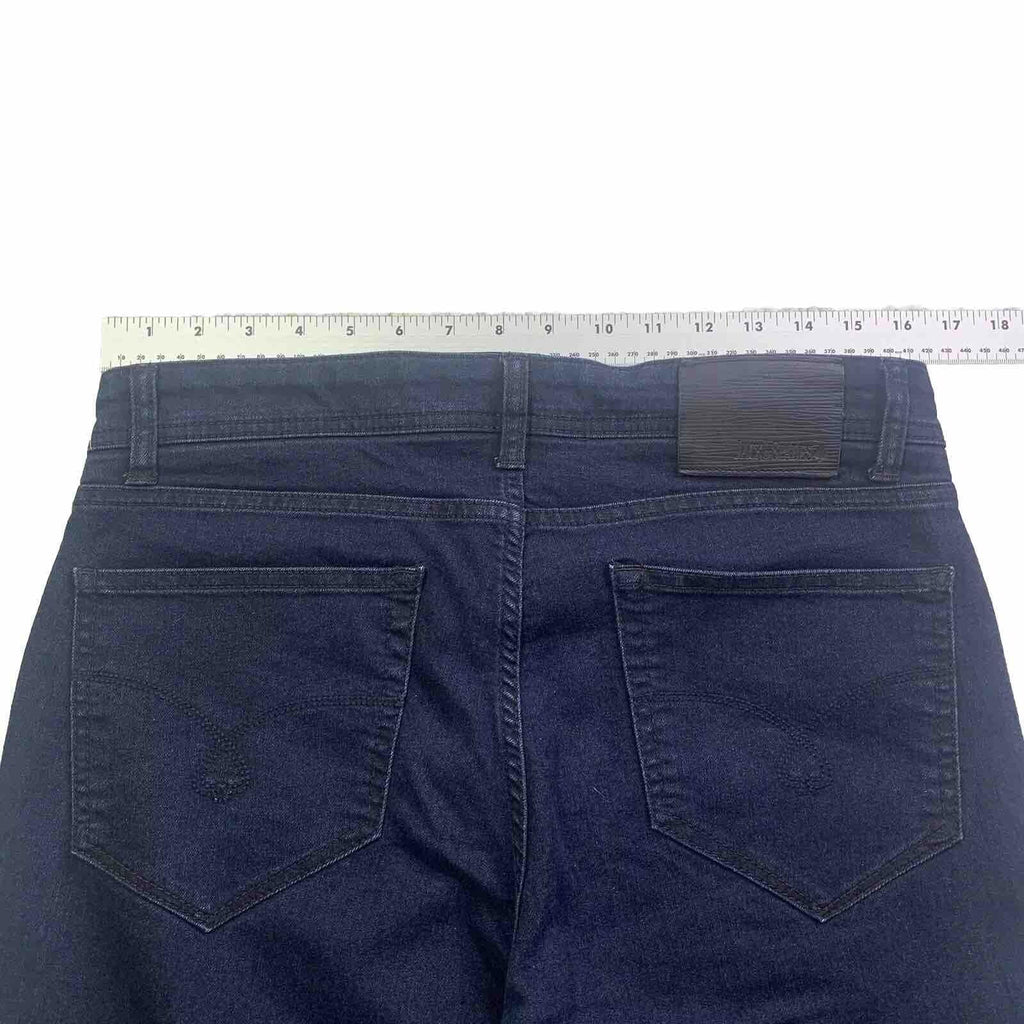 Jack of Spades Men's Jeans 33 x 26.5 Altered Dark Blue  Straight Leg Classic Fit
