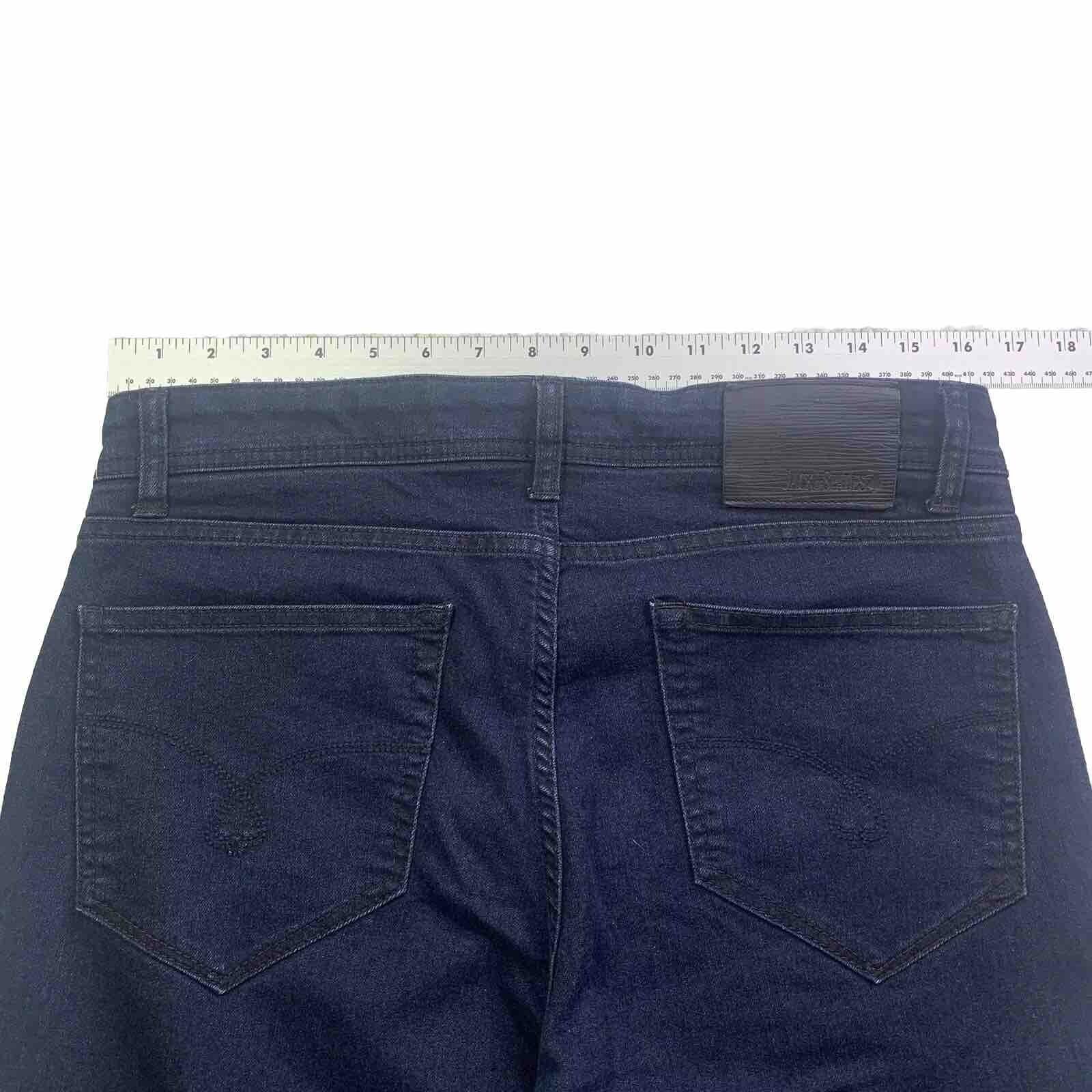 Jack of Spades Men's Jeans 33 x 26.5 Altered Dark Blue  Straight Leg Classic Fit