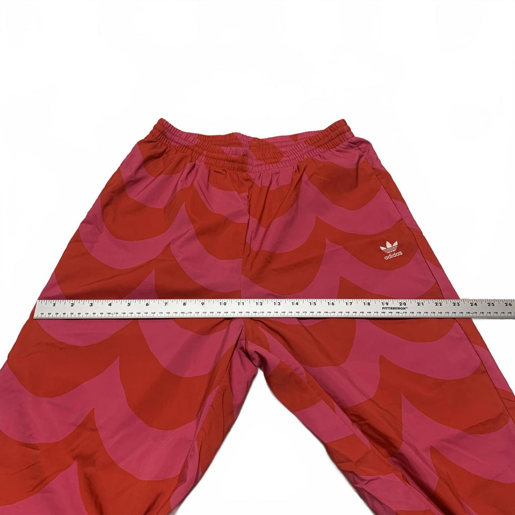 Adidas Marimekko Primegreen Womens Size 8-10 Estimated Red Fuchsian Track Pants