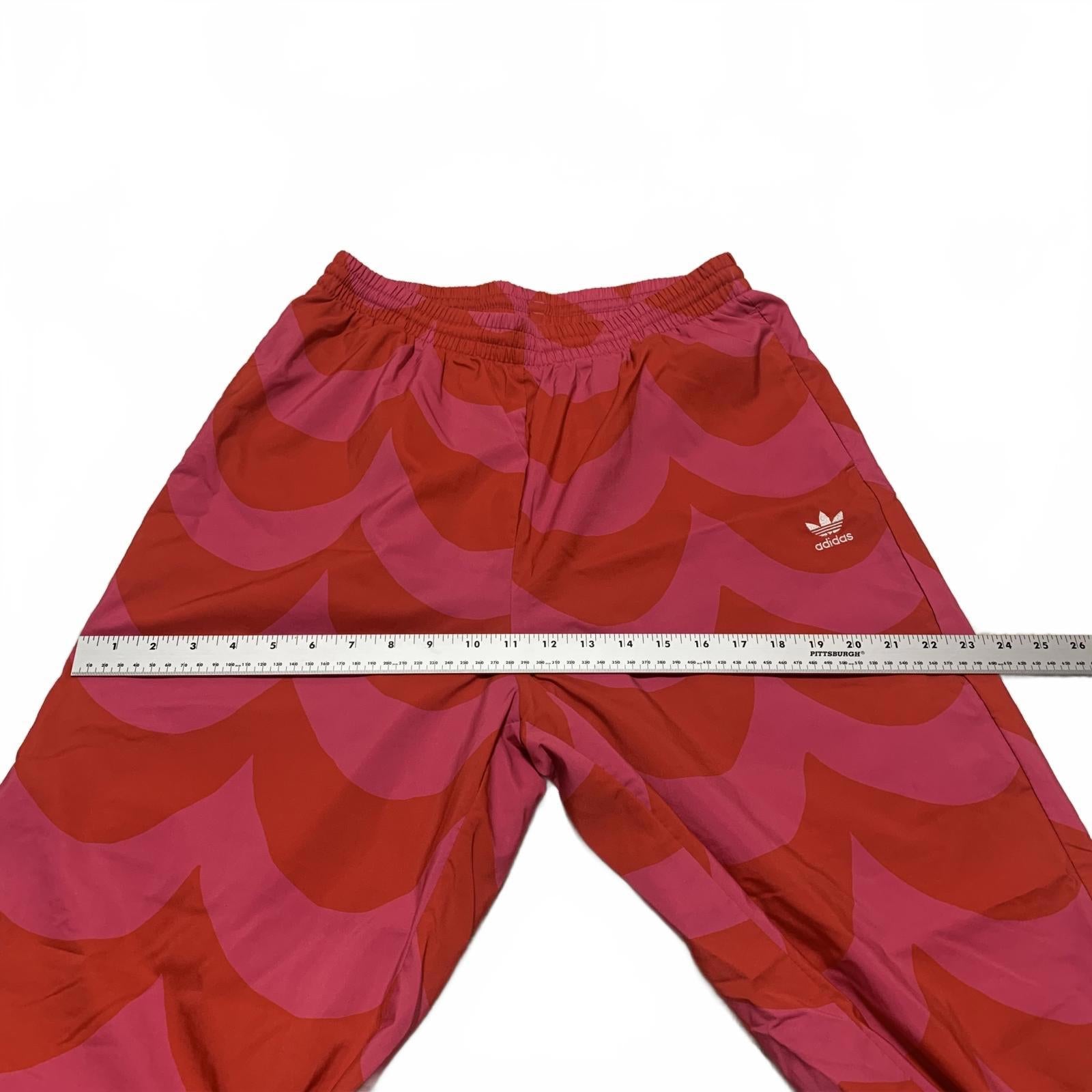 Adidas Marimekko Primegreen Womens Size 8-10 Estimated Red Fuchsian Track Pants