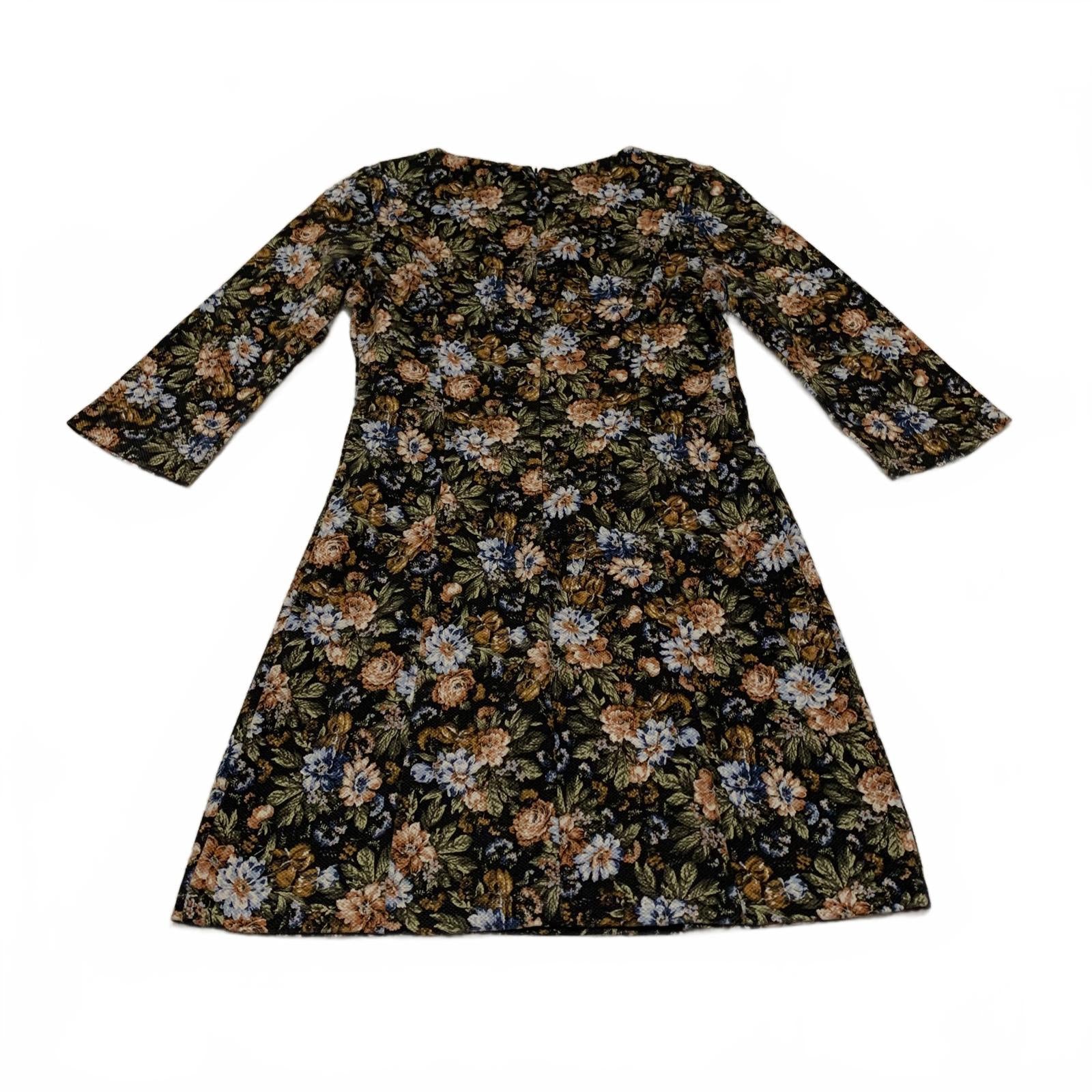 Zara Trafaluc Women's Size S Floral Dress Long Sleeve Y2K Retro