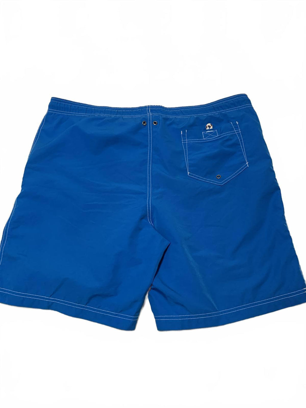 Lands End Men's Size L 36-38 Blue Swim Trunks Drawstring Waist