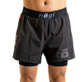 Ghost 5" Inseam Premium Lined Grappling Shorts - New Jersey Gray