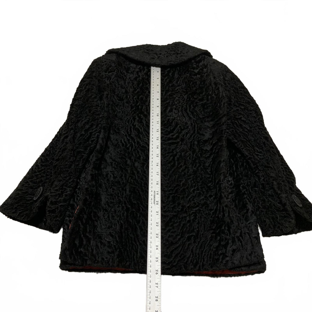 VTG Persian Lamb Mink Fur Coat Henri's Fur Salon NJ