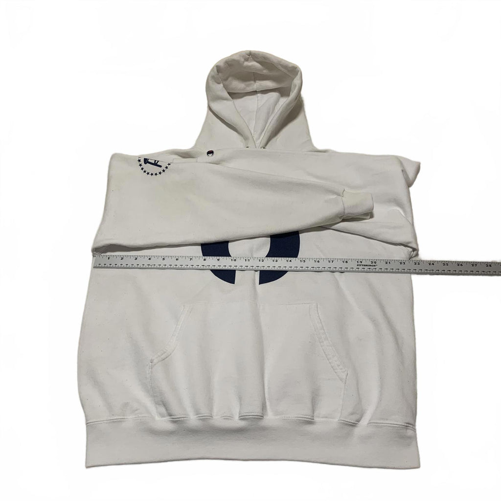 Champion Eco Authentic L White Hoodie Number 6 Print
