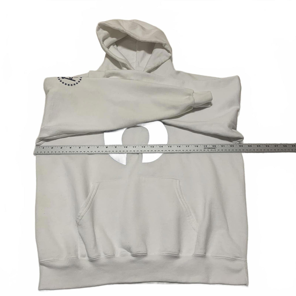 Champion Eco Authentic L White Hoodie Number 6 Print