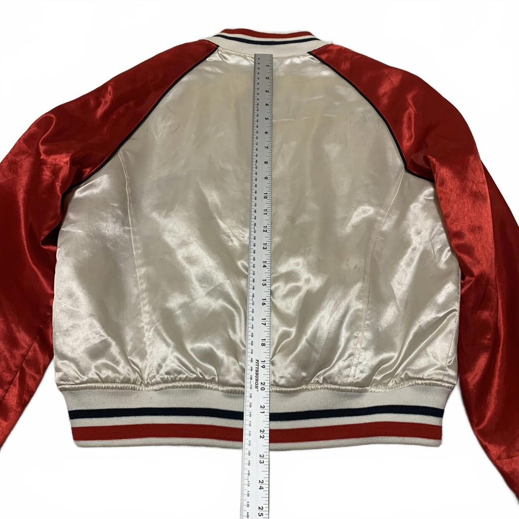 VTG Lot29 Tweety Paris Bomber Women's L Y2K Satin
