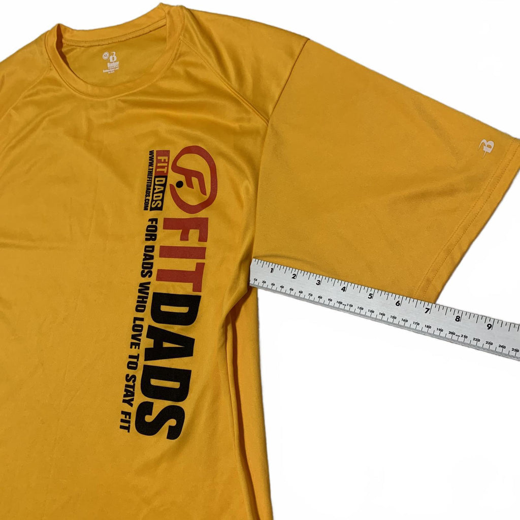 Badger Sport Mens XL Yellow FitDads Athletic Tee