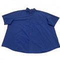 Basic Edition Men's 2XL Blue Short Sleeve Button-Up Shirt
