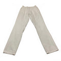 Dan John Men's White Cotton Elastic Waist Pants 36