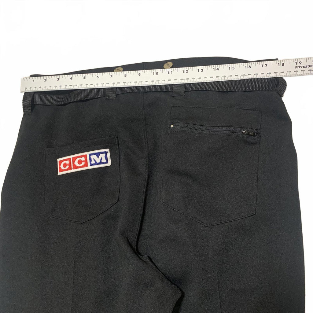 Vintage CCM Hockey Referee Pants Size M Black Canada
