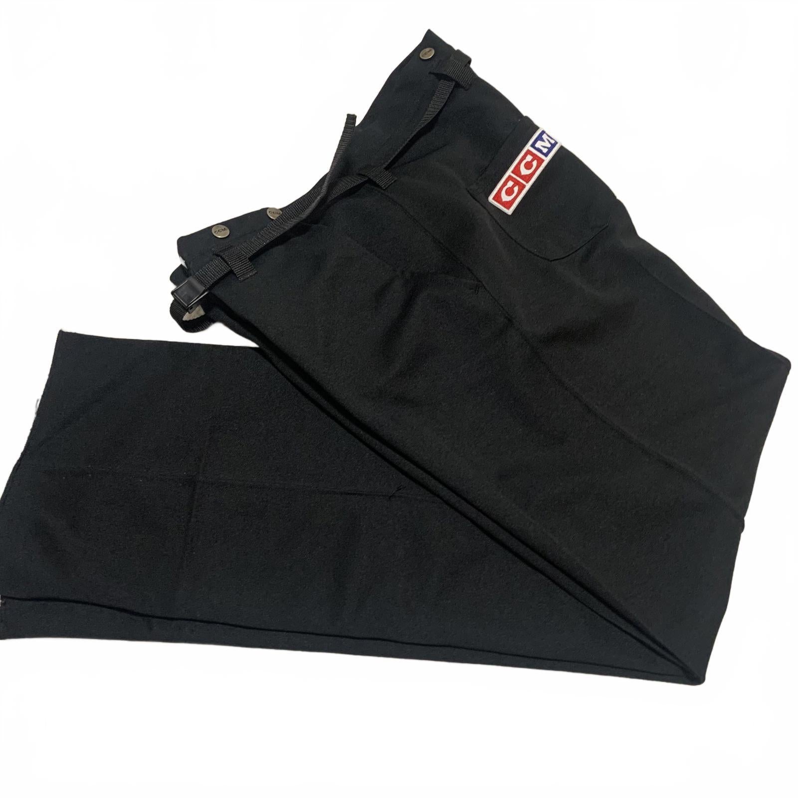 Vintage CCM Hockey Referee Pants Size M Black Canada