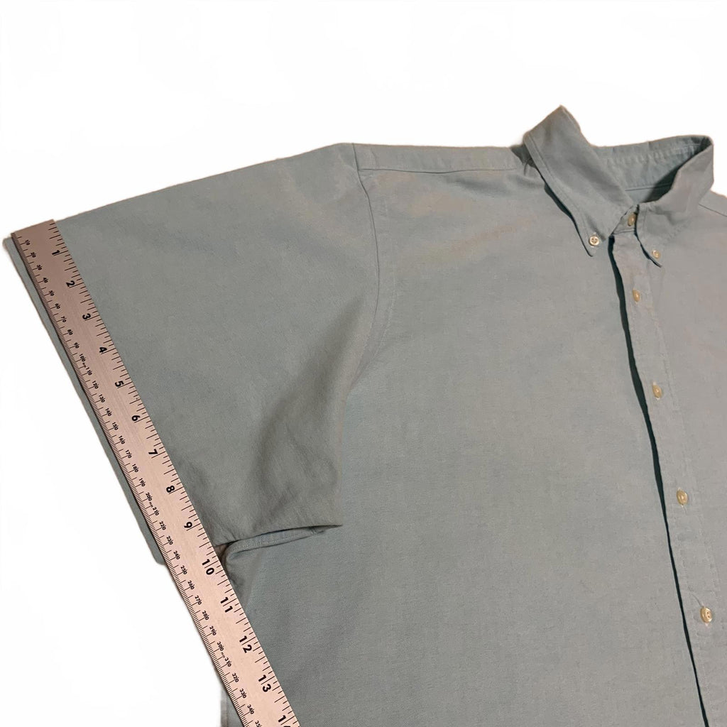 Ralph Lauren Men's 2XB Light Teal Short Sleeve Button Shirt