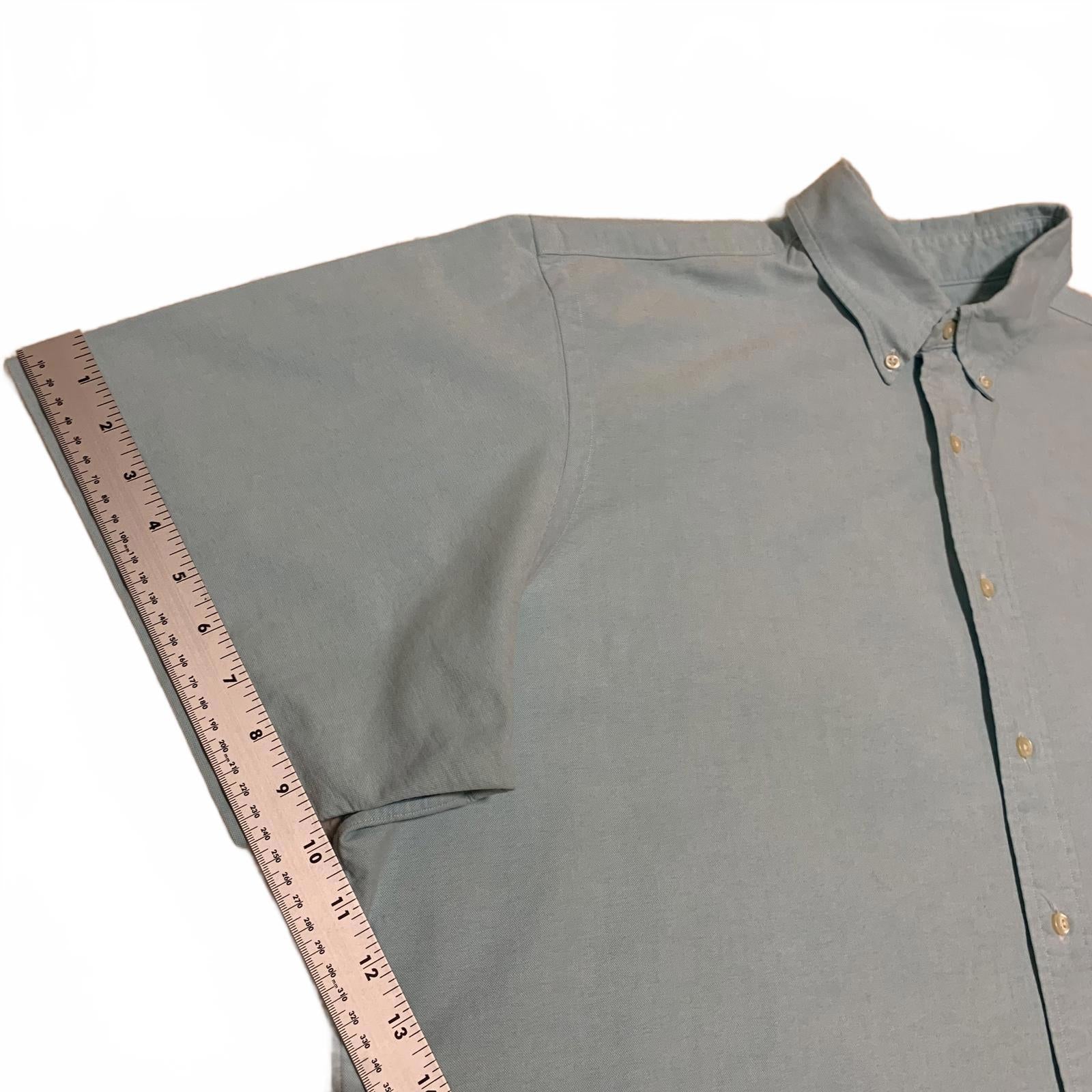Ralph Lauren Men's 2XB Light Teal Short Sleeve Button Shirt