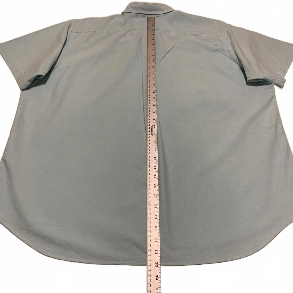 Ralph Lauren Men's 2XB Light Teal Short Sleeve Button Shirt