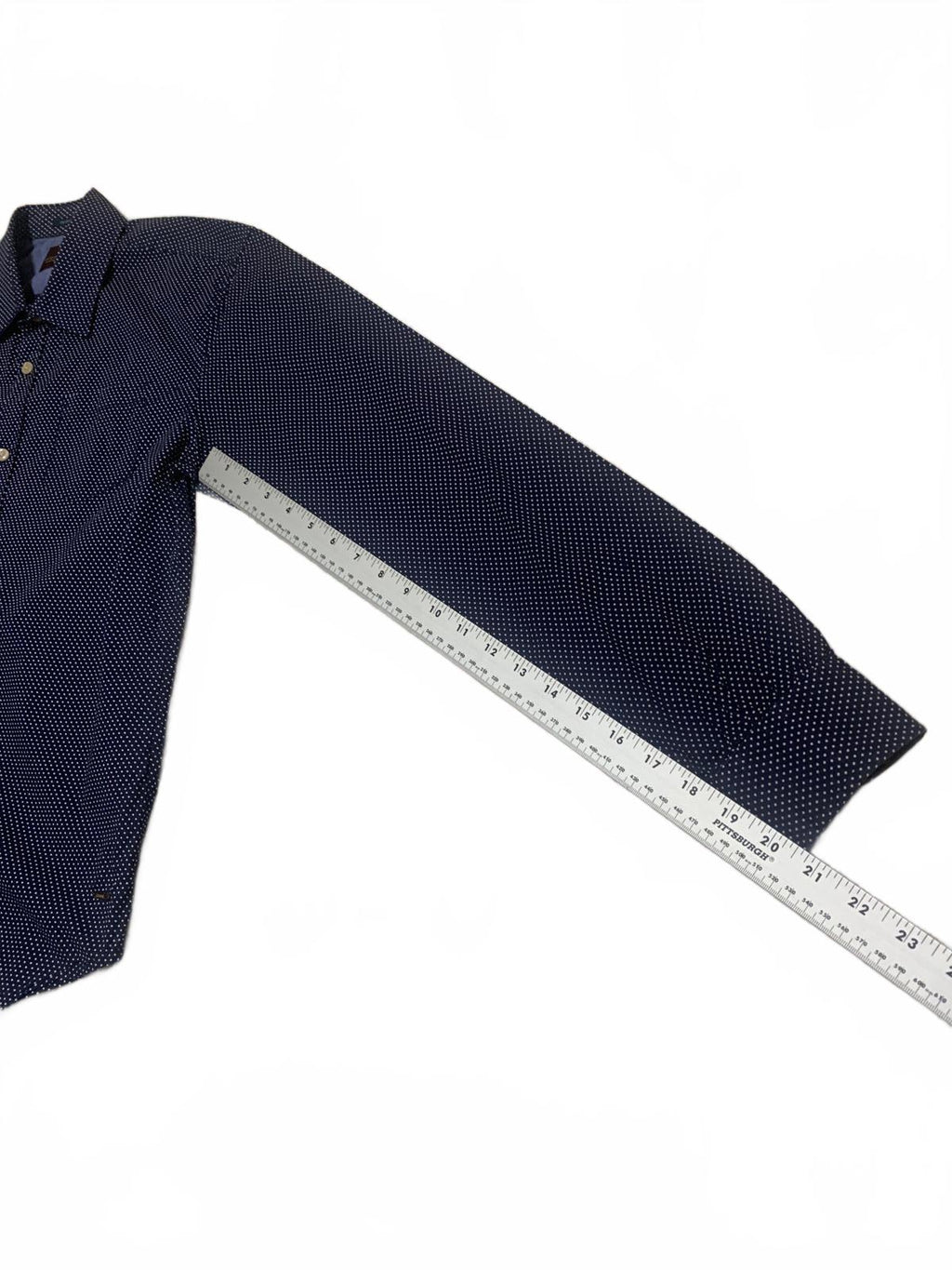 Scotch & Soda Navy Blue Polka Dot Button Up Shirt S