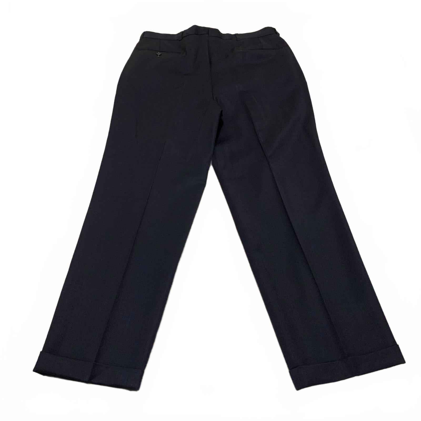 Golden Fil Men's Navy Blue Two-Piece Suit Blazer