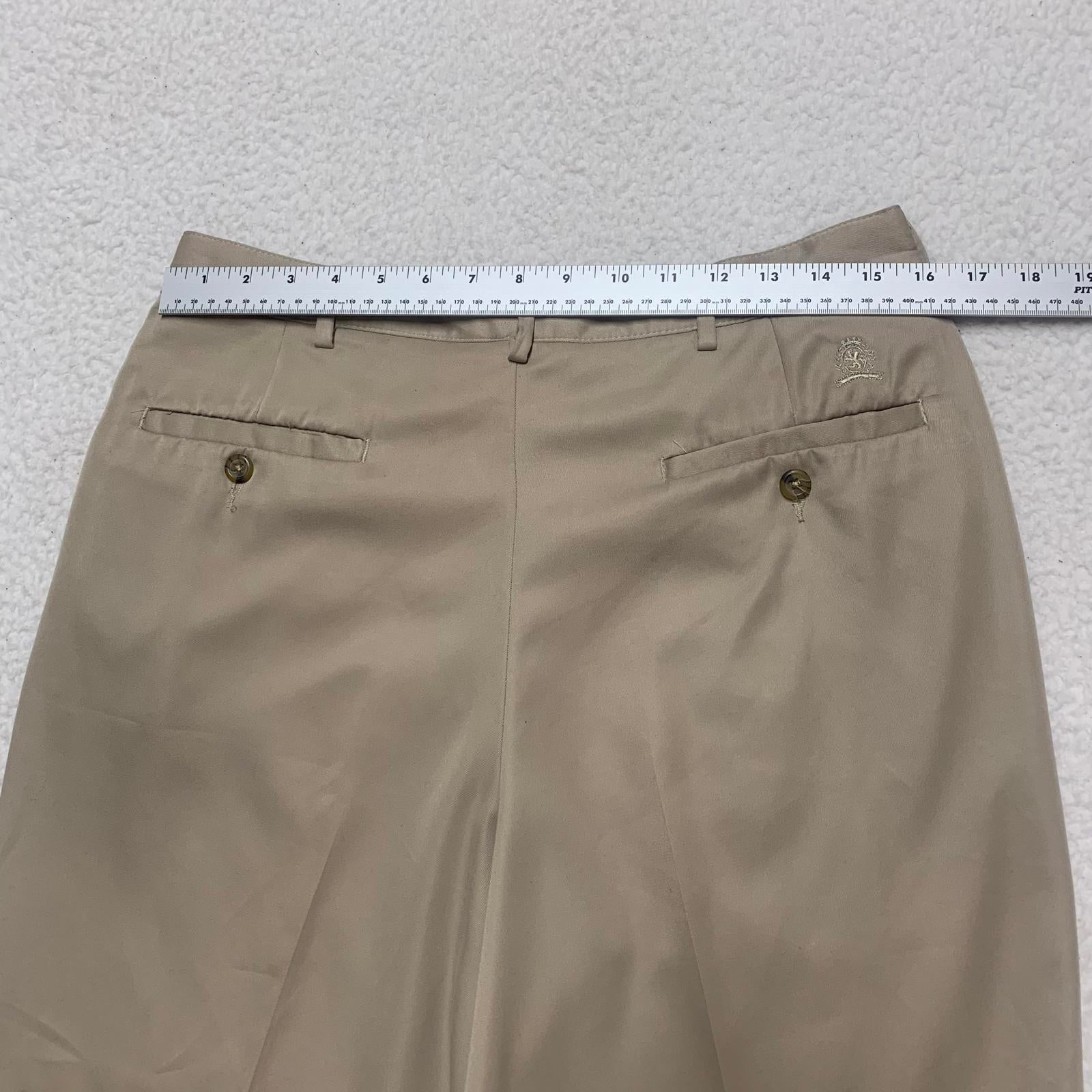 Tommy Hilfiger Men's Size 34x32 Khaki Wide-Leg Pants