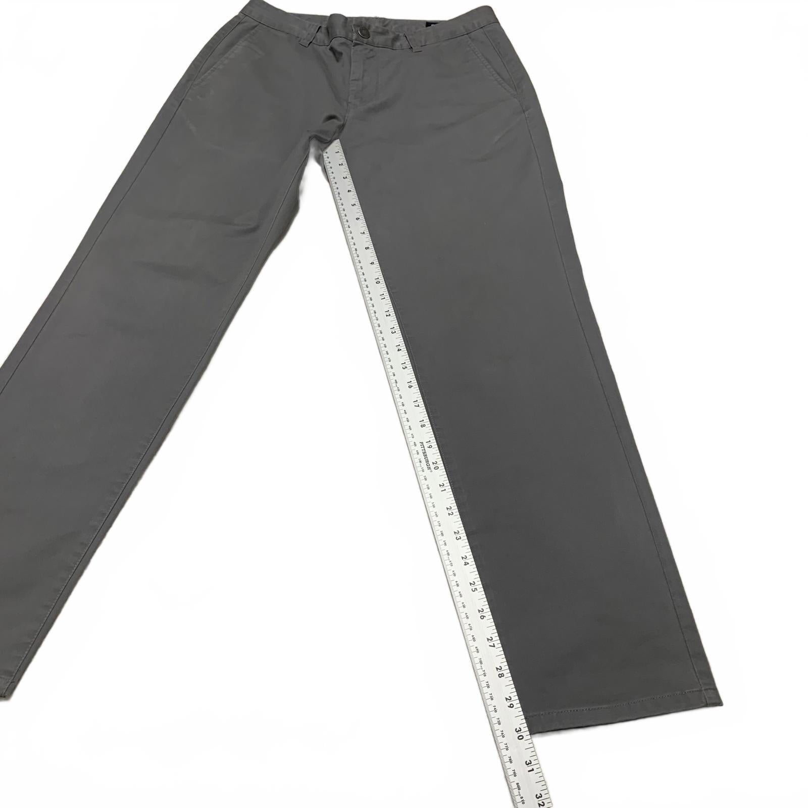 Bonobos Men's Size 33x30 Gray Chino Pants  W31 X 30L Actual