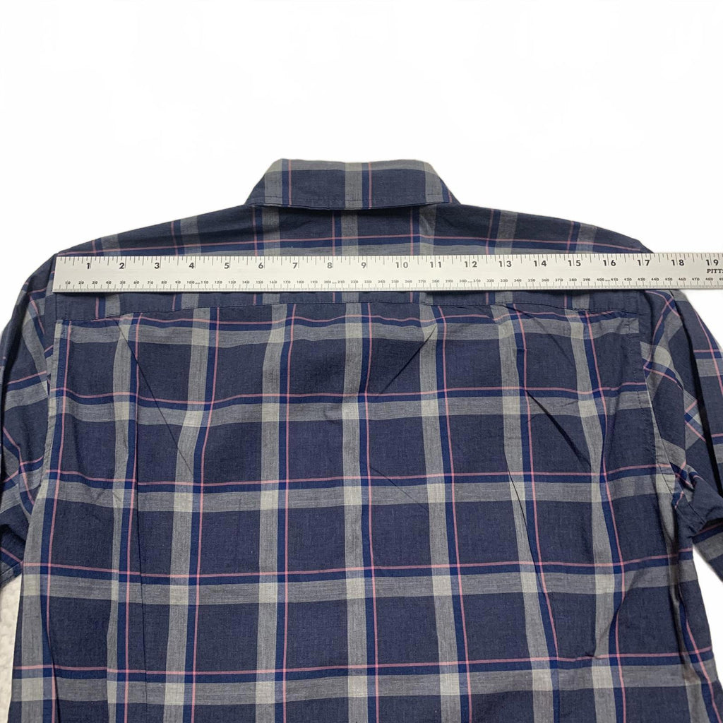 Bonobos Men's Size Small Blue Tailored Fit Plaid Shirt