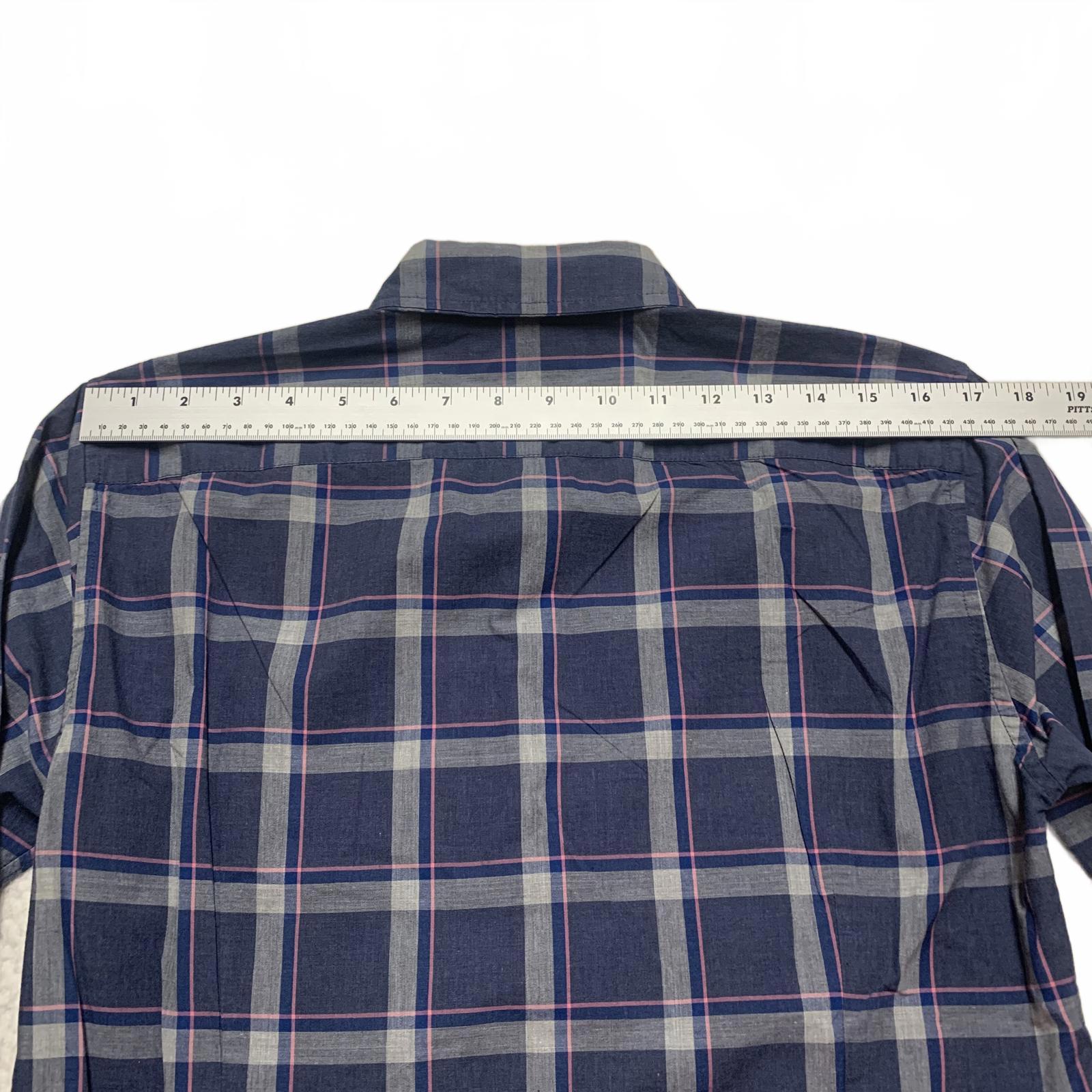 Bonobos Men's Size Small Blue Tailored Fit Plaid Shirt