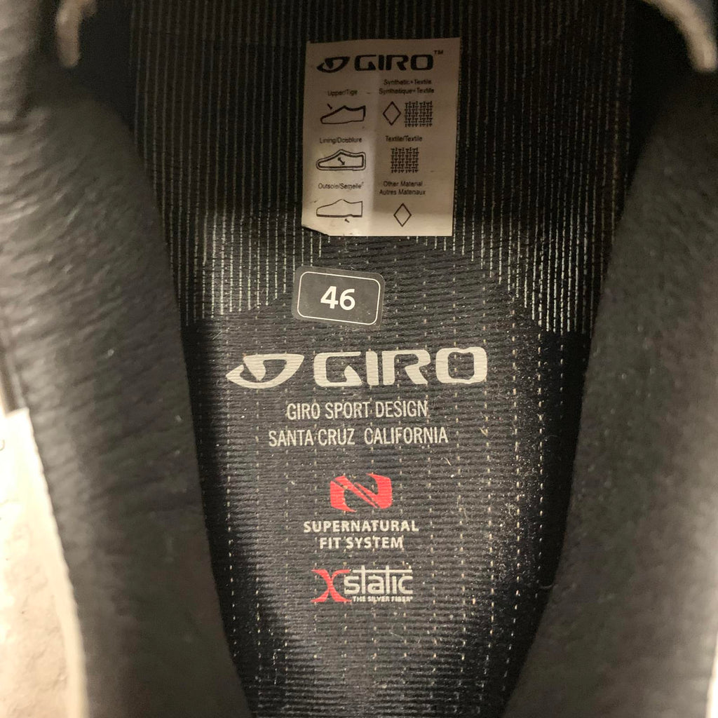 Giro Sport Cycling Shoes Men's 12 Black White SPD