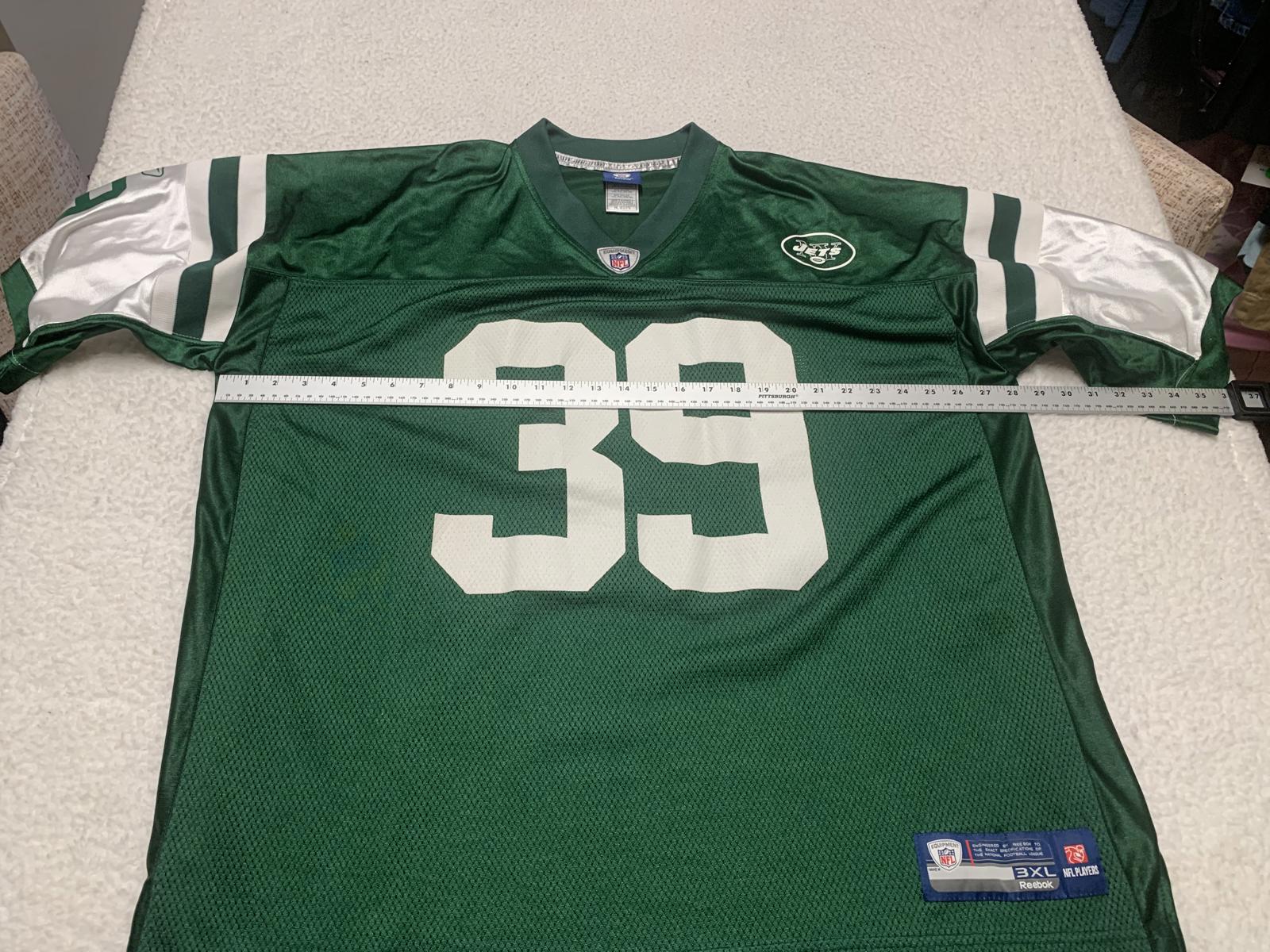 VTG Reebok NY Jets Esposito Jersey #39 3XL Green
