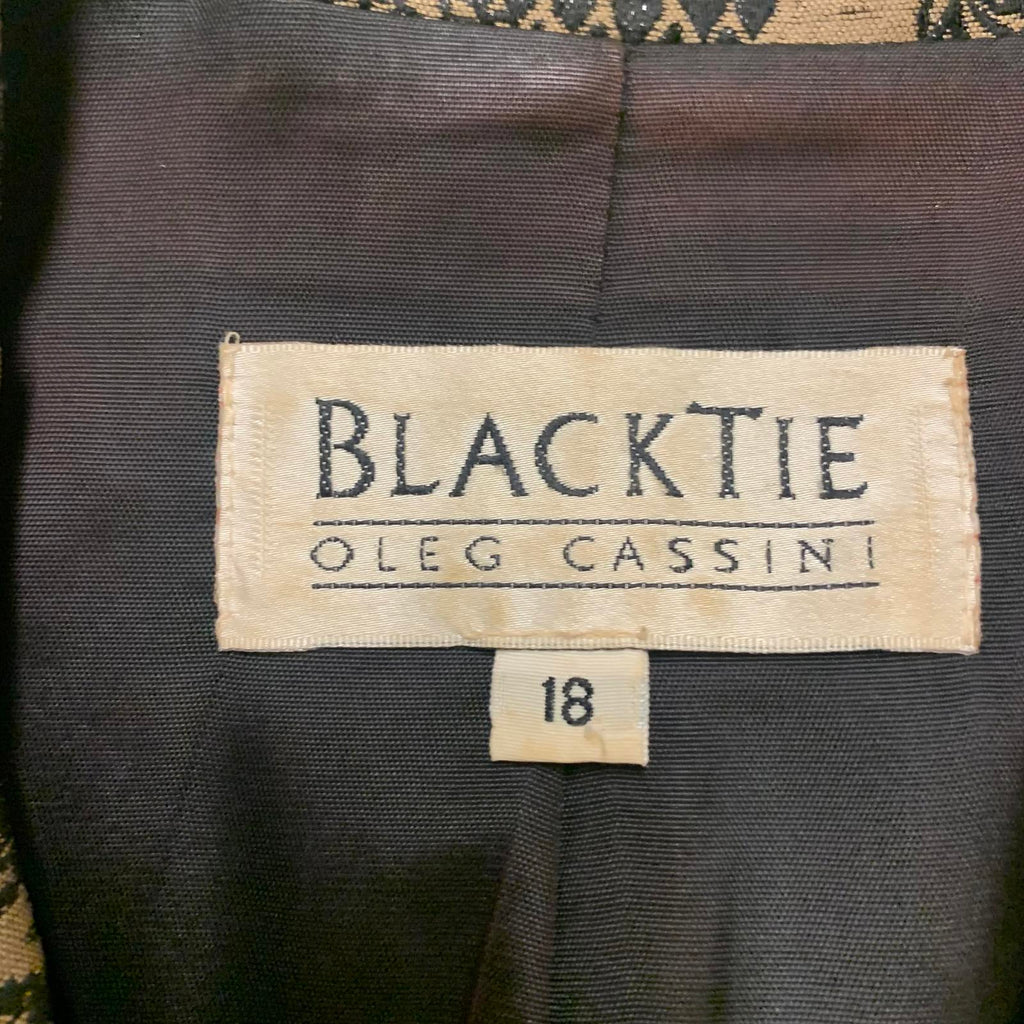 VTG Oleg Cassini BlackTie Women's 18 Evening Blazer