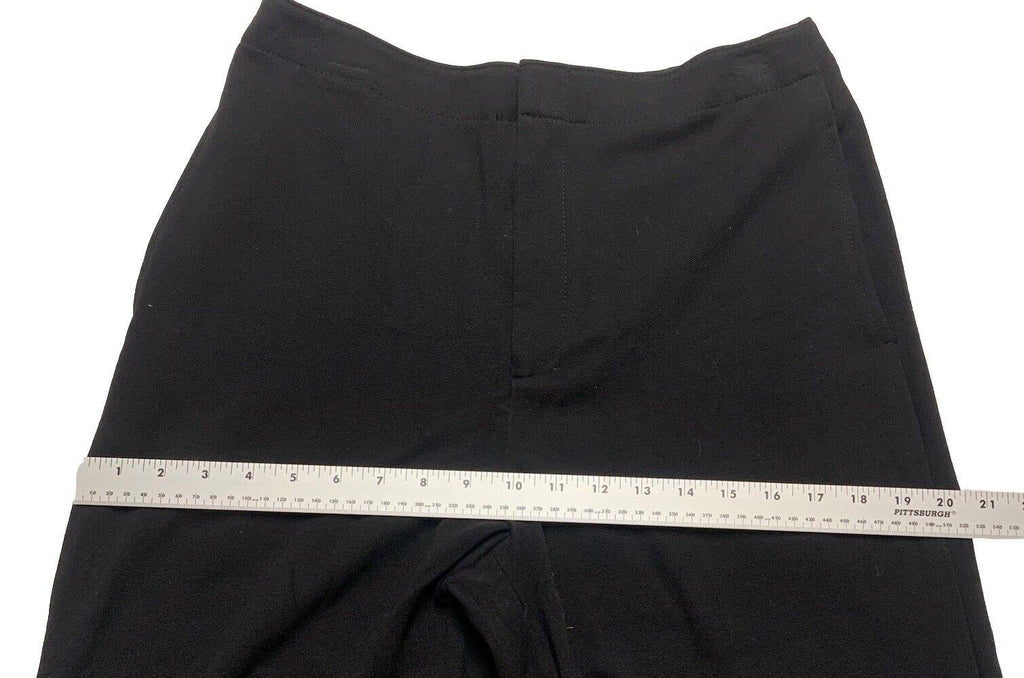 Club Monaco Wide Leg Scallop Hem Pants 8 Black