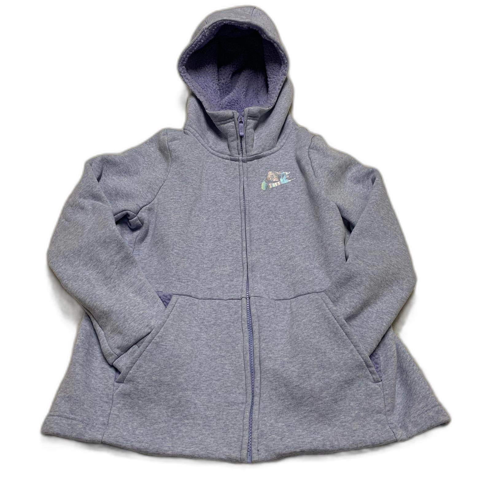 Nike Girl's Size Large Lavender Zip-Up Hoodie