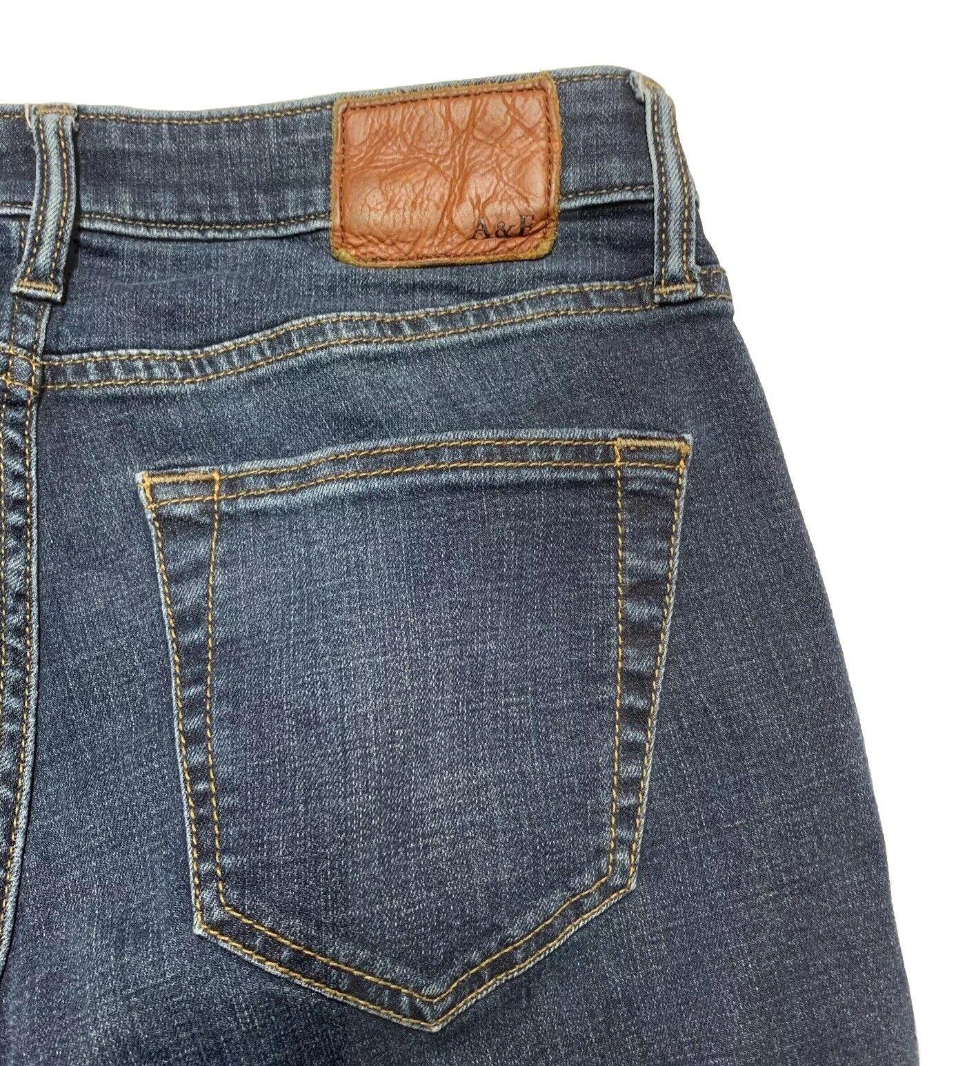 Abercrombie & Fitch Mens 26x30 Blue Jeans Rustin Athletic Slim Stretch