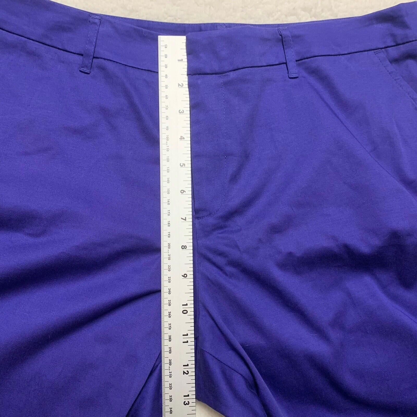 Mossimo Women’s 16 Capri Pants Slacks Purple Cuffed Stretch