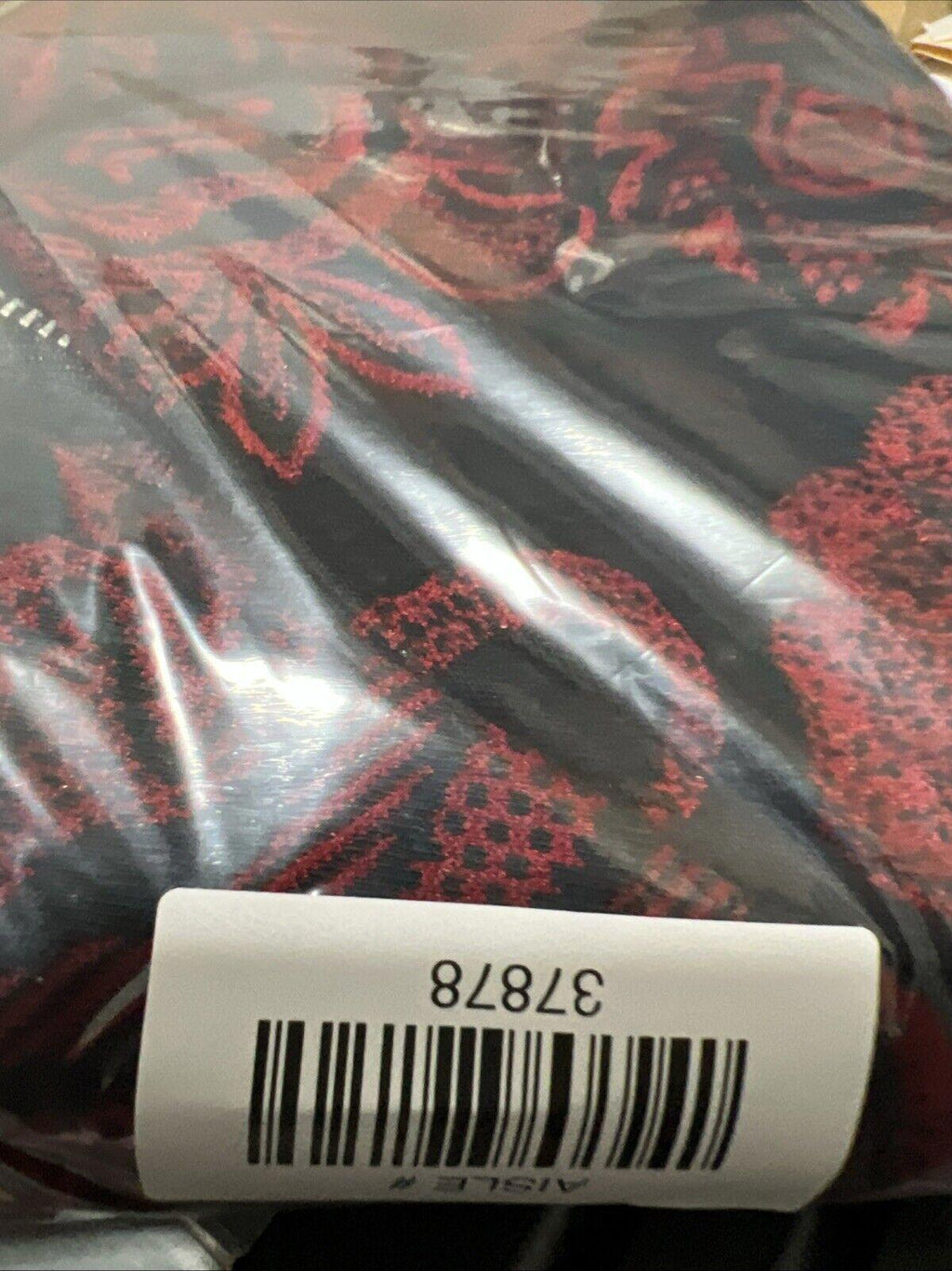 Croft & Barrow Womens Petite XL Red Black Paisley Floral Zip Sweater Long Sleeve