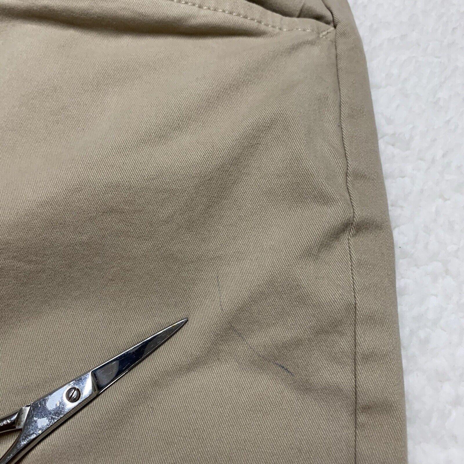 Eddie Bauer Pants Women's Size 12 Khaki Curvy  Crop Chino Straight W33.5x23.5L